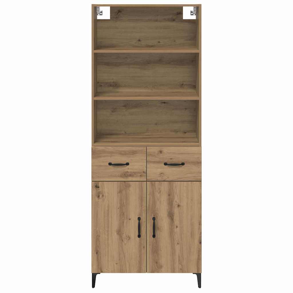Hoge kast Artisan Eiken 69,5 x 34 x 180 cm Bewerkt hout is nu te koop bij PeponiXL, paradijselijk wonen!