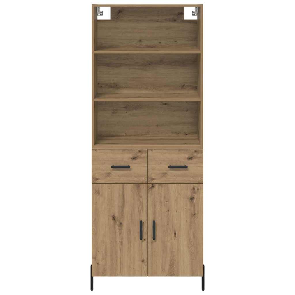 Hoge kast Artisan Eiken 69,5 x 32,5 x 180 cm Bewerkt hout is nu te koop bij PeponiXL, paradijselijk wonen!