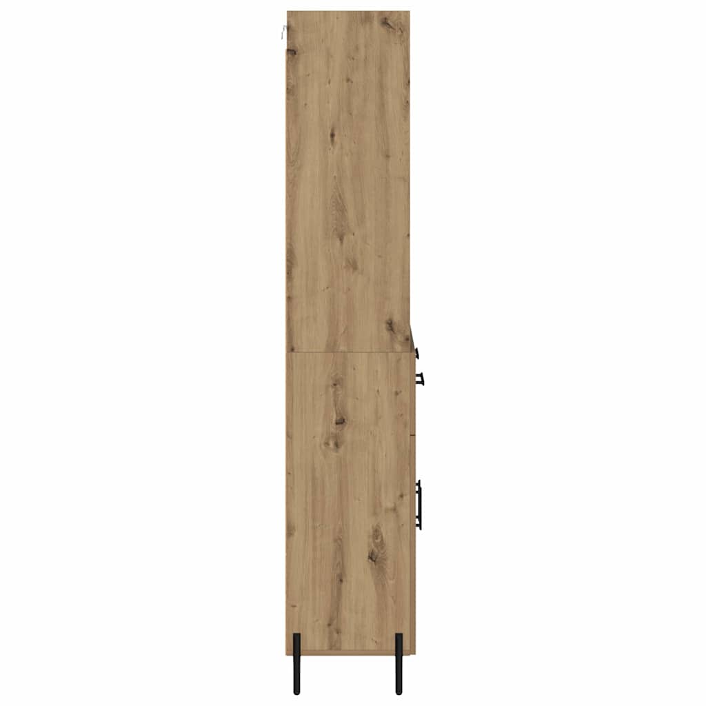 Hoge kast Artisan Eiken 69,5 x 32,5 x 180 cm Bewerkt hout is nu te koop bij PeponiXL, paradijselijk wonen!