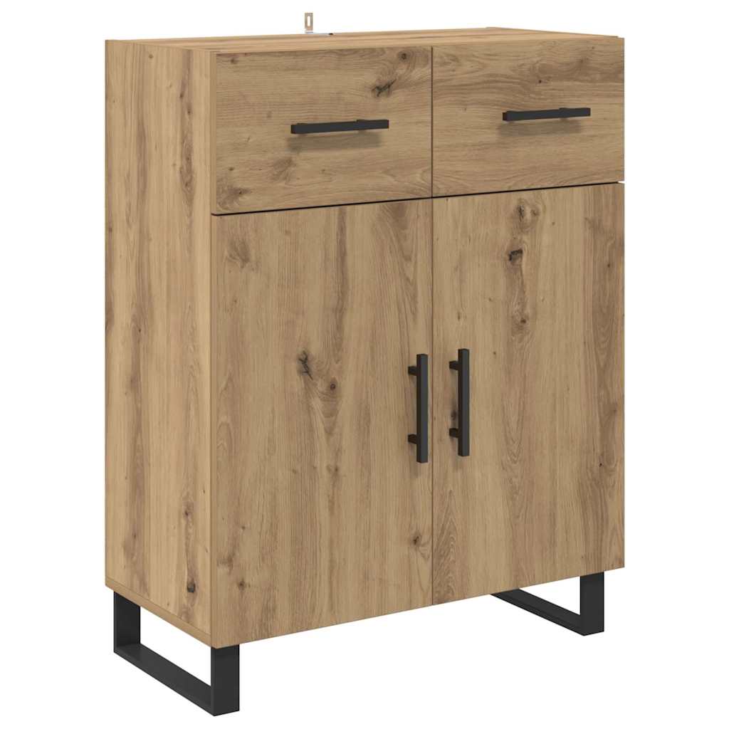 Hoge kast Artisan Eiken 69,5 x 34 x 180 cm Bewerkt hout is nu te koop bij PeponiXL, paradijselijk wonen!