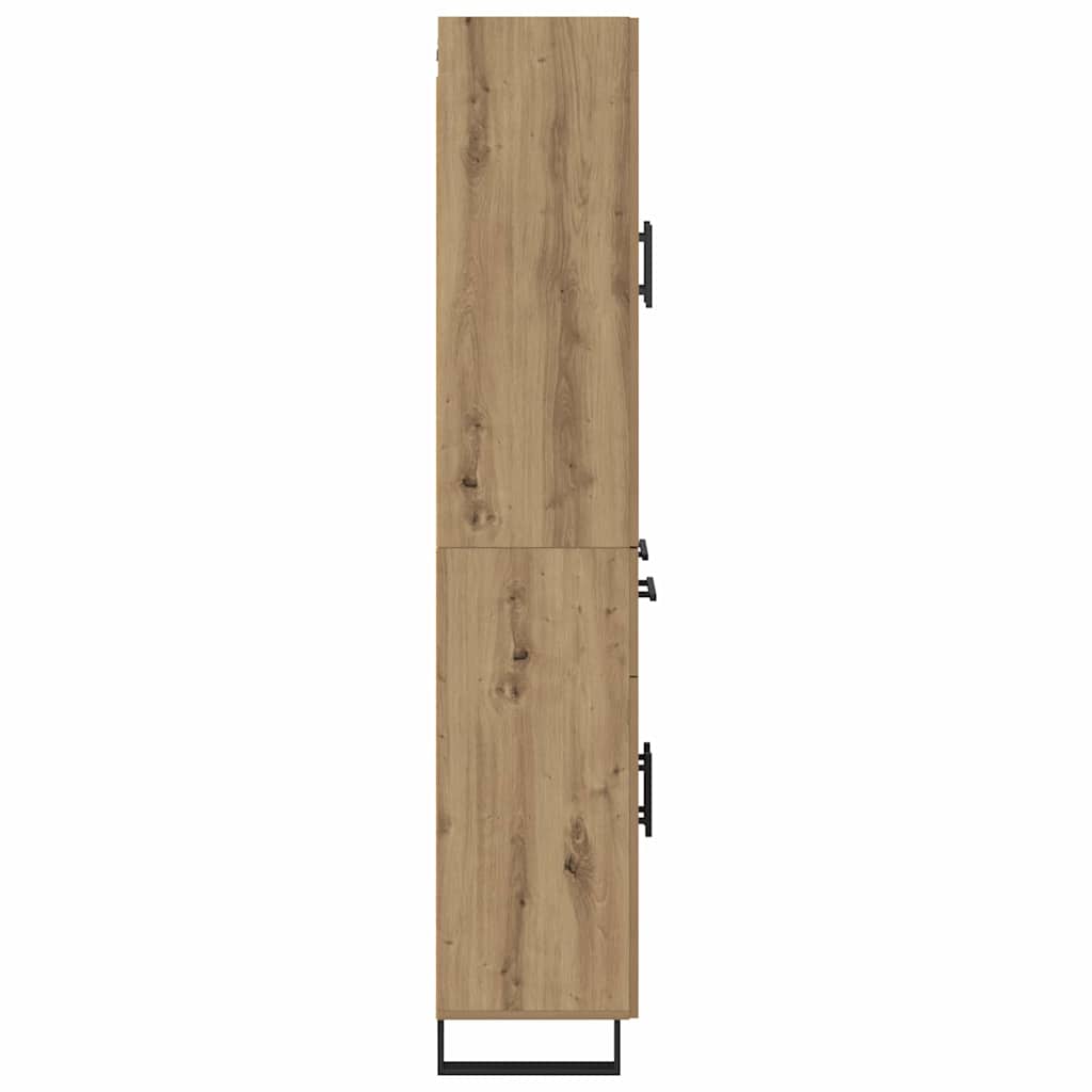 Hoge kast Artisan Eiken 69,5 x 34 x 180 cm Bewerkt hout is nu te koop bij PeponiXL, paradijselijk wonen!