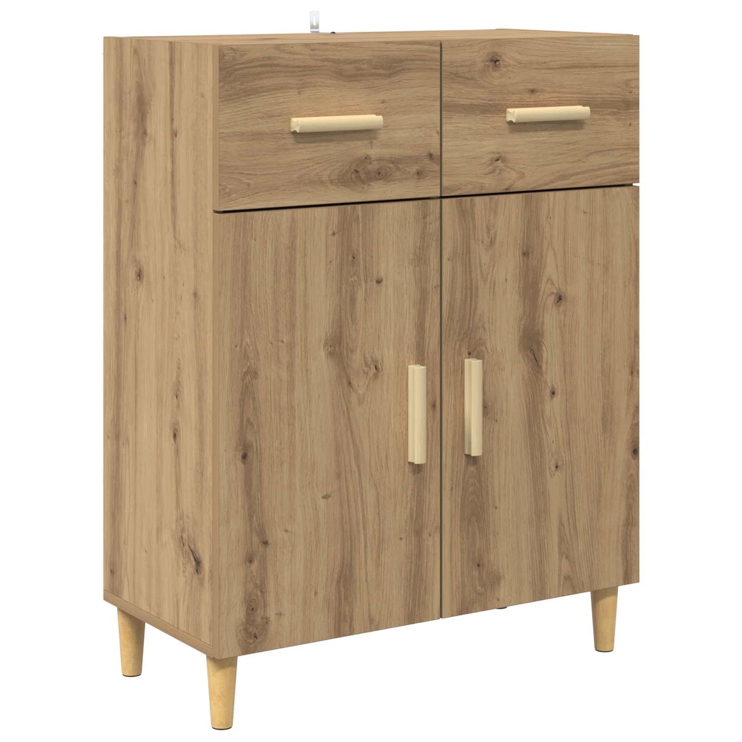 Hoge kast Artisan Eiken 69,5 x 34 x 180 cm Bewerkt hout is nu te koop bij PeponiXL, paradijselijk wonen!