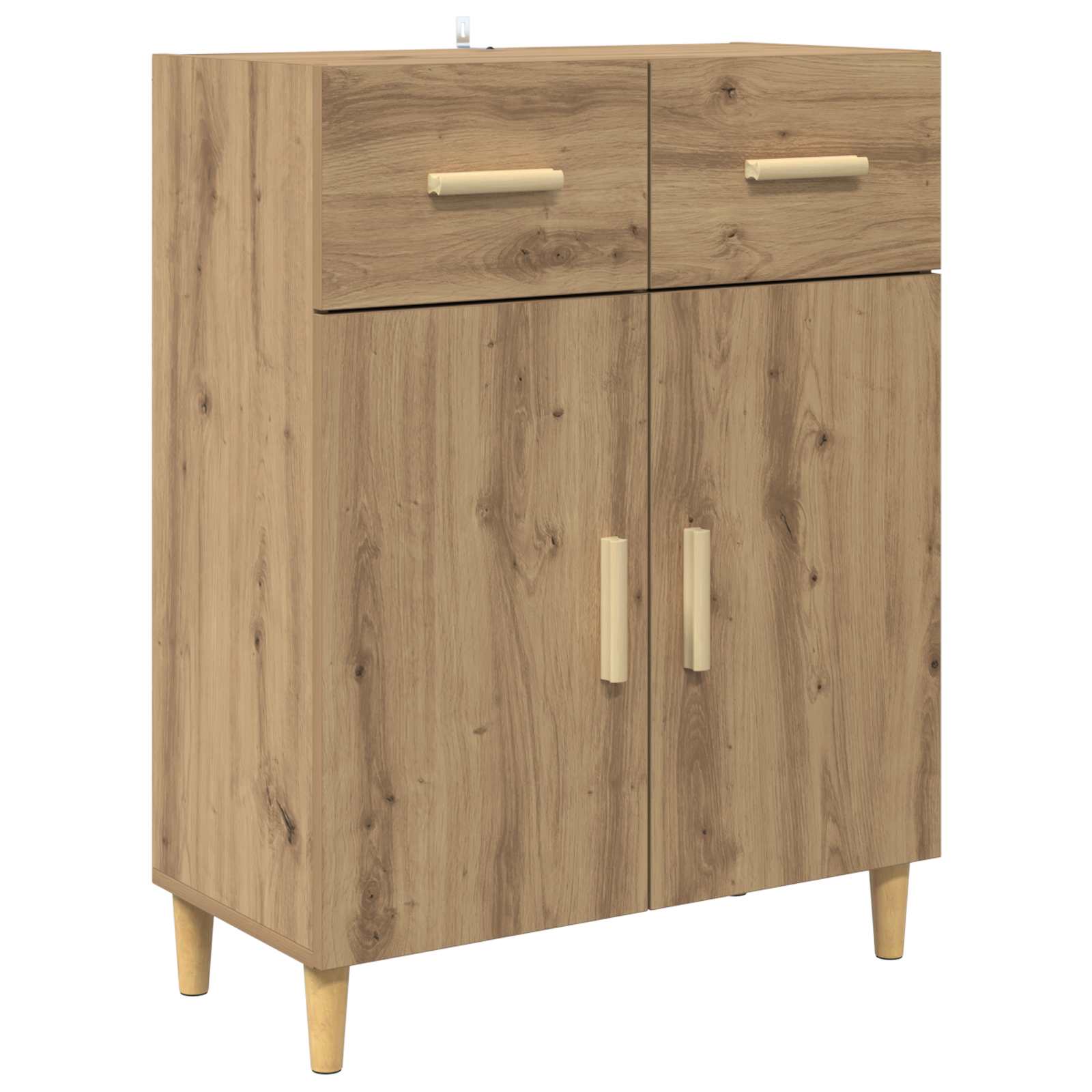 Hoge kast Artisan Eiken 69,5 x 34 x 180 cm Bewerkt hout is nu te koop bij PeponiXL, paradijselijk wonen!