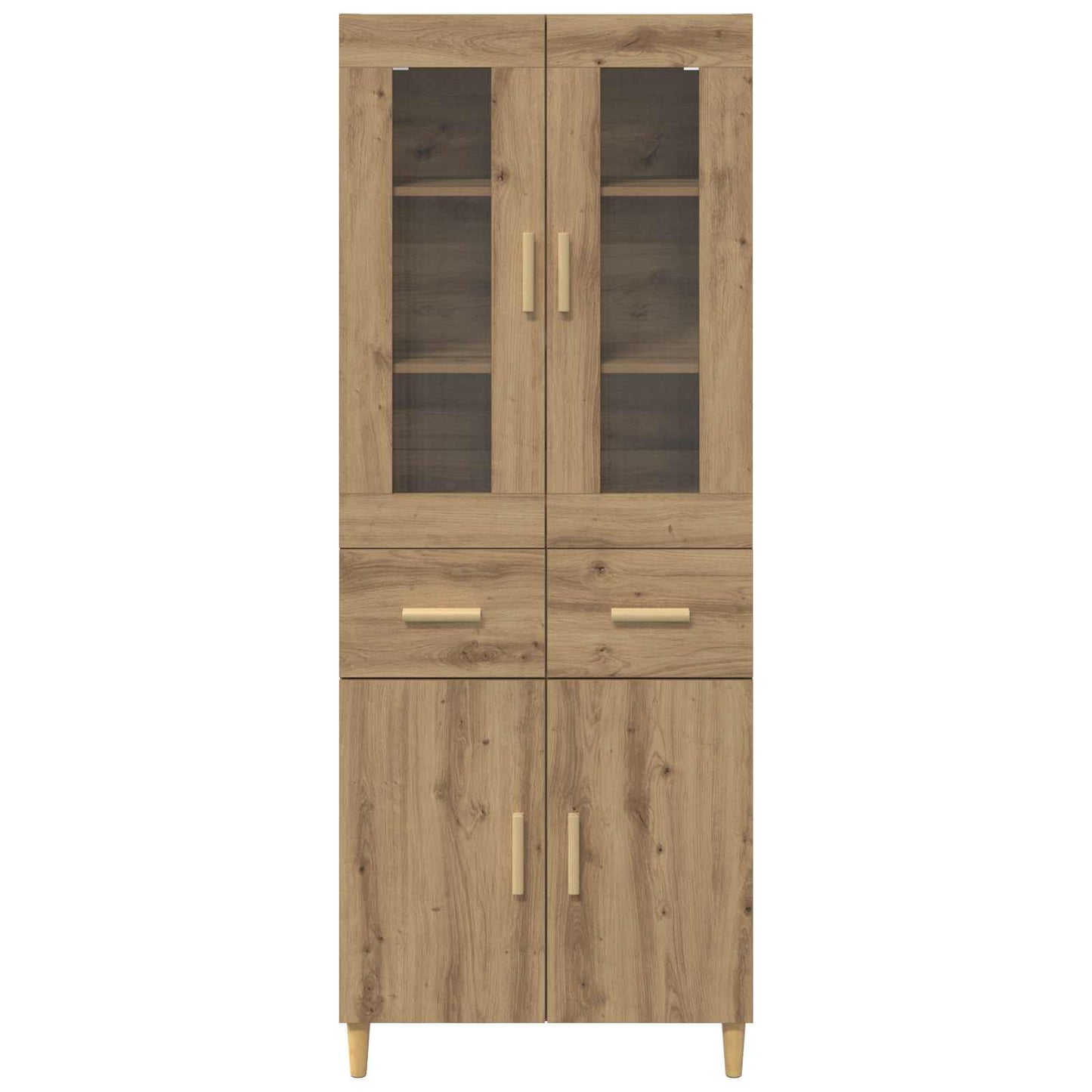 Hoge kast Artisan Eiken 69,5 x 34 x 180 cm Bewerkt hout is nu te koop bij PeponiXL, paradijselijk wonen!