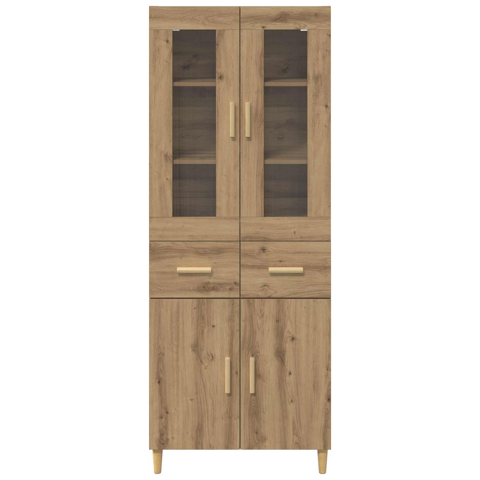 Hoge kast Artisan Eiken 69,5 x 34 x 180 cm Bewerkt hout is nu te koop bij PeponiXL, paradijselijk wonen!