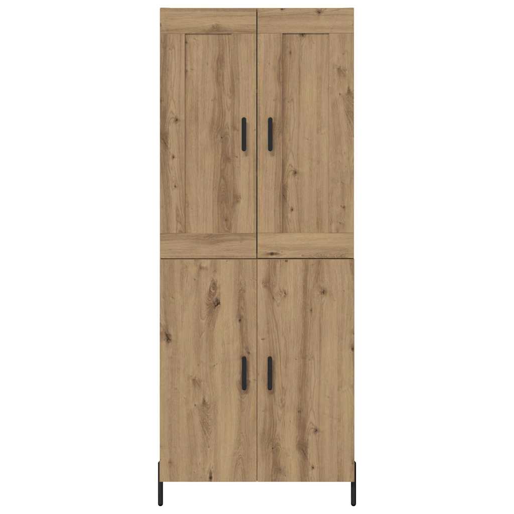 Hoge kast 2 pcs Artisan Eiken 69,5 x 34 x 180 cm Bewerkt hout is nu te koop bij PeponiXL, paradijselijk wonen!