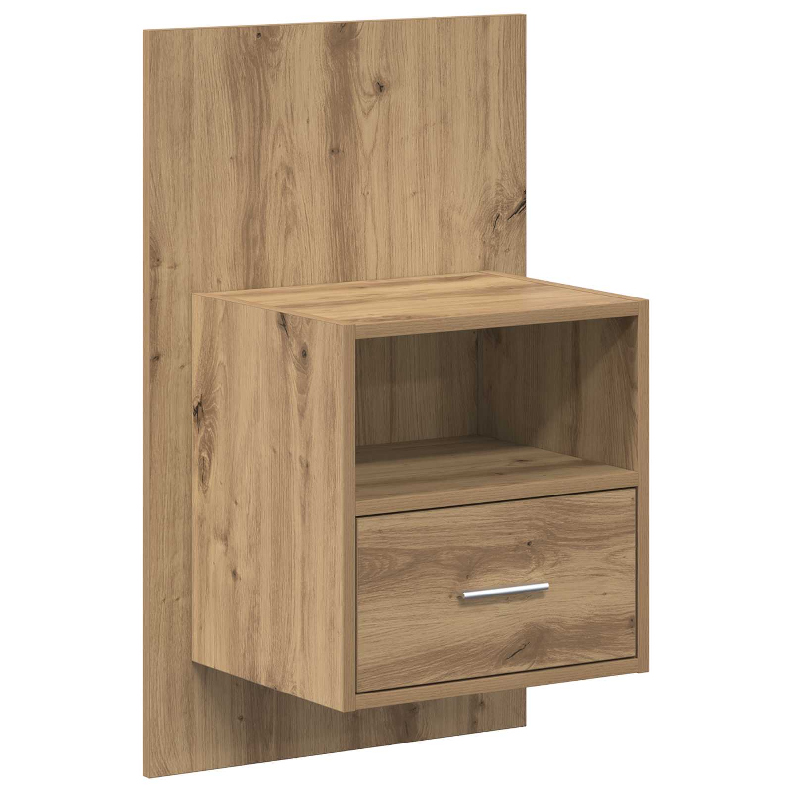 Hoofdbord Met Kast met lade 3 pcs Artisan Eiken Bewerkt hout is nu te koop bij PeponiXL, paradijselijk wonen!
