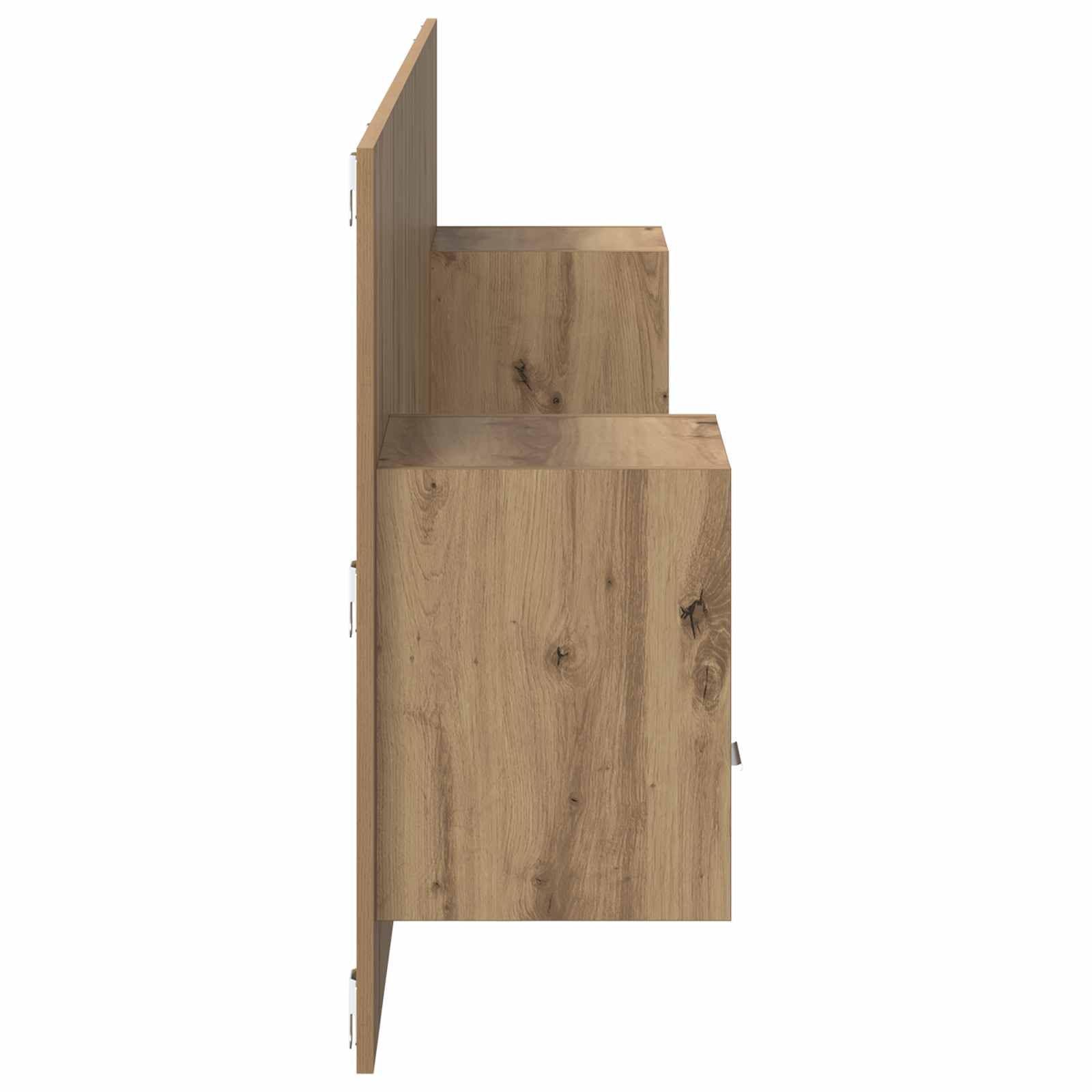 Hoofdbord Met Kast met lade 3 pcs Artisan Eiken Bewerkt hout is nu te koop bij PeponiXL, paradijselijk wonen!