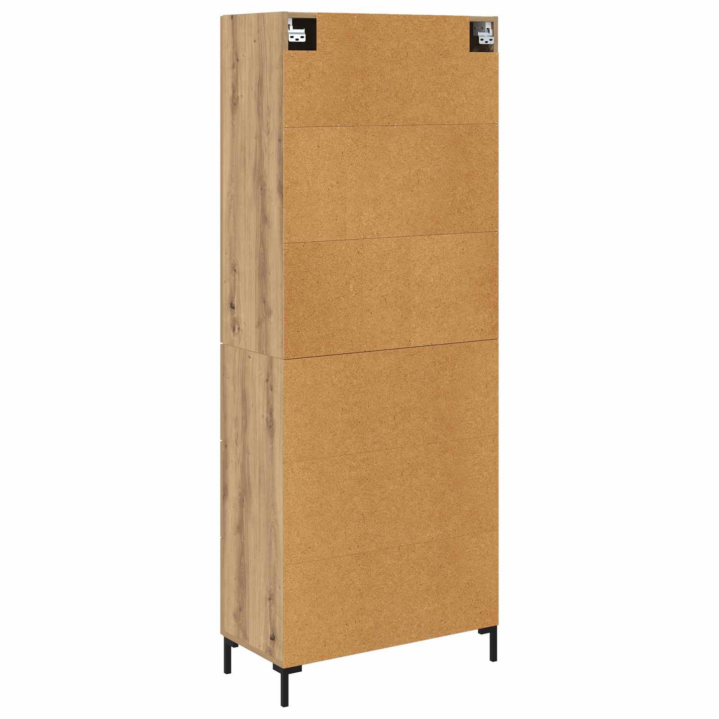 Highboard Artisan Eiken 69,5 x 34 x 180 cm Bewerkt hout is nu te koop bij PeponiXL, paradijselijk wonen!