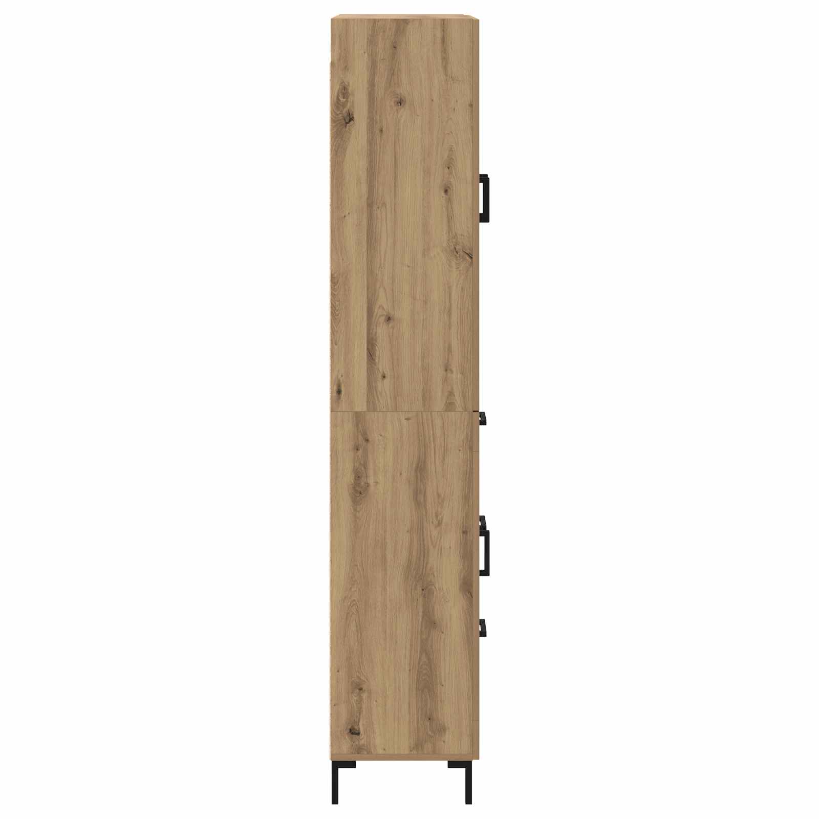 Highboard Artisan Eiken 69,5 x 34 x 180 cm Bewerkt hout is nu te koop bij PeponiXL, paradijselijk wonen!