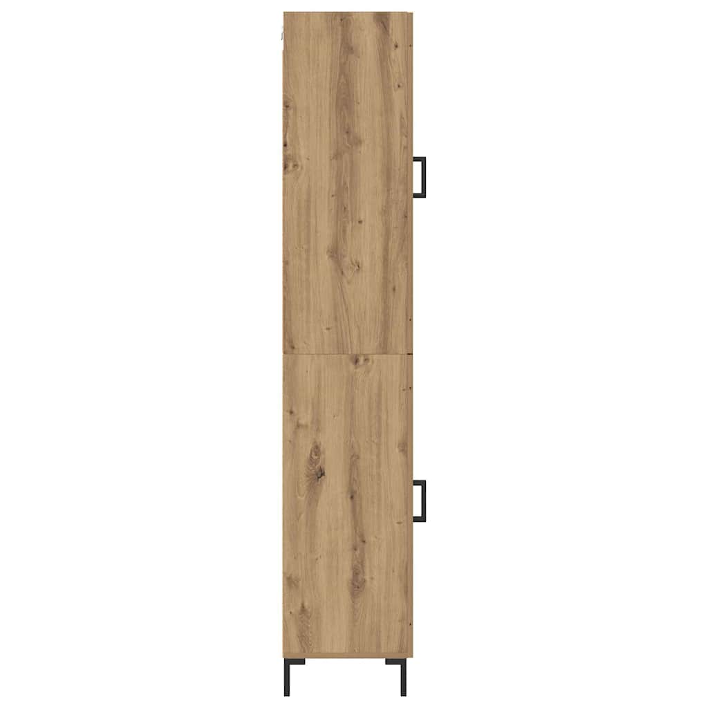 Highboard Artisan Eiken 34,5 x 34 x 180 cm Bewerkt hout is nu te koop bij PeponiXL, paradijselijk wonen!