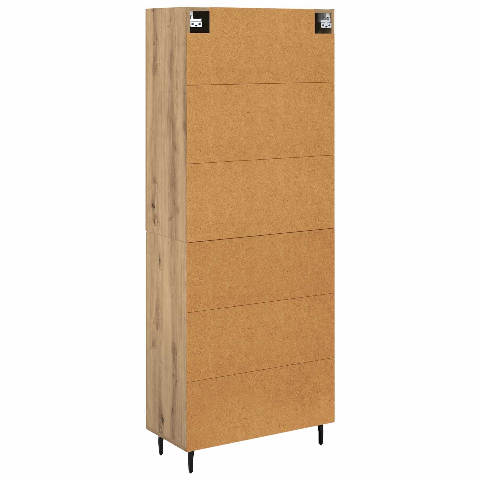 Hoge kast met lade 2 pcs Artisan Eiken Bewerkt hout is nu te koop bij PeponiXL, paradijselijk wonen!