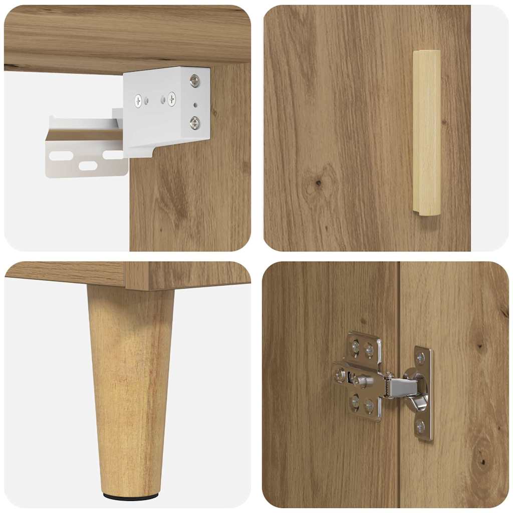 Hoge kast Artisan Eiken 69,5 x 34 x 180 cm is nu te koop bij PeponiXL, paradijselijk wonen!