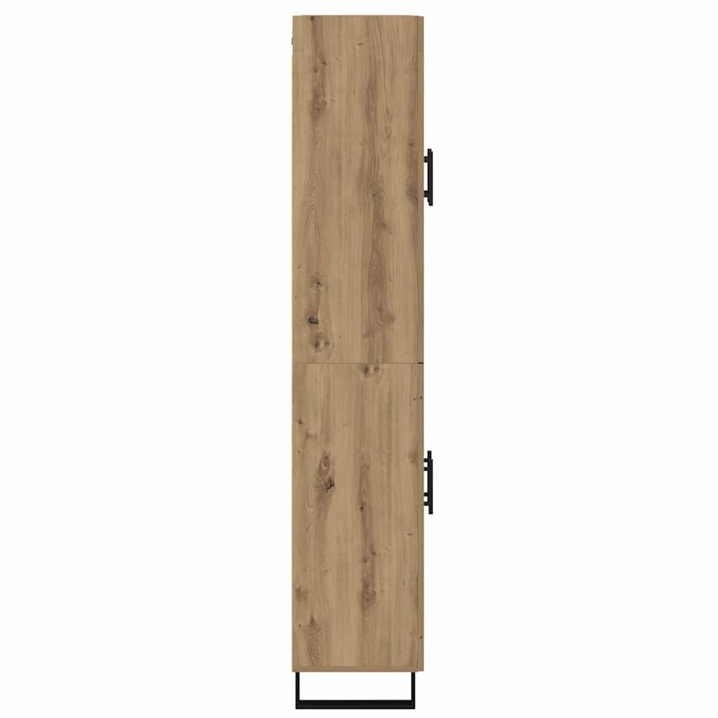Hoge kast Artisan Eiken 69,5 x 34 x 180 cm Bewerkt hout is nu te koop bij PeponiXL, paradijselijk wonen!