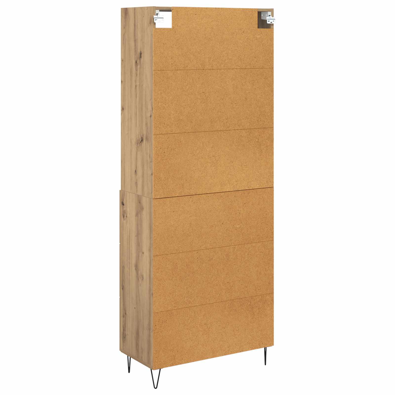 Hoge kast met lade 2 pcs Artisan Eiken Bewerkt hout is nu te koop bij PeponiXL, paradijselijk wonen!