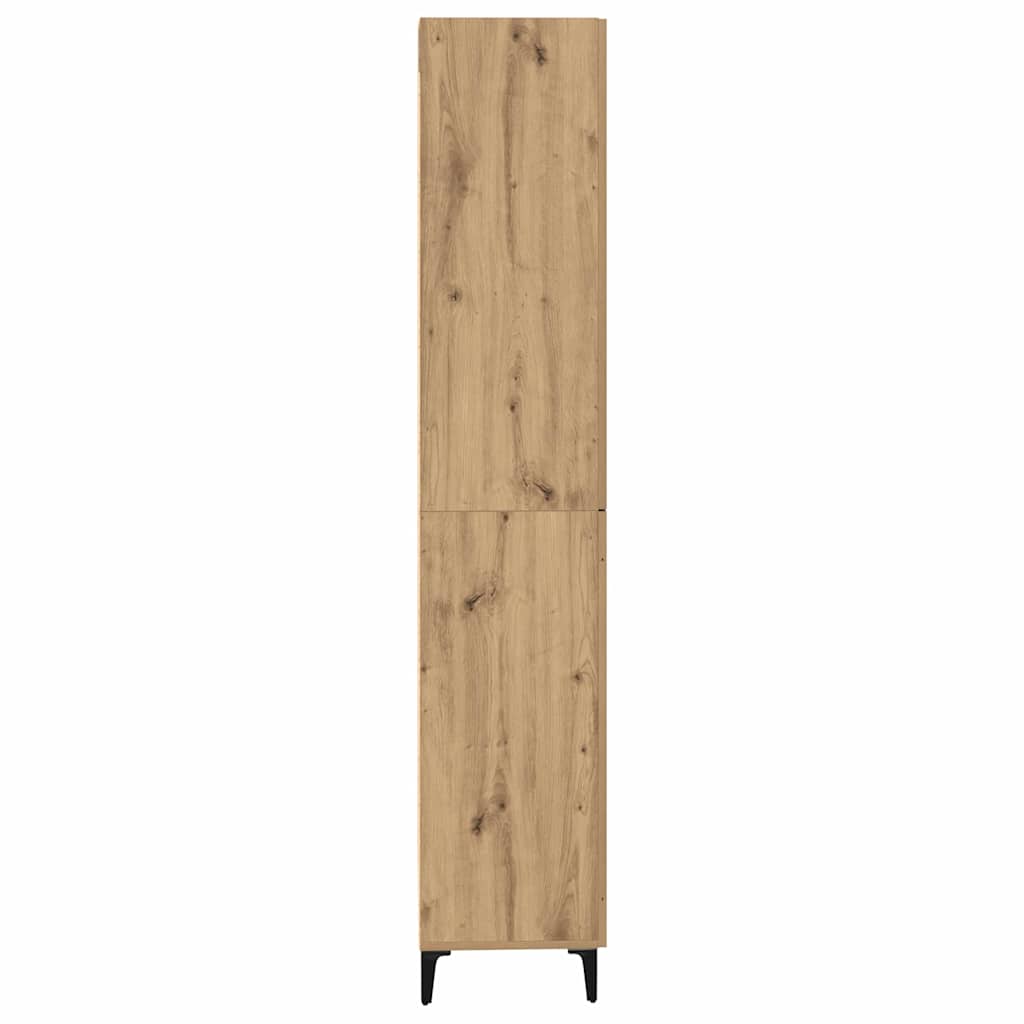 Highboard Artisan Eiken 69,5 x 34 x 180 cm Bewerkt hout is nu te koop bij PeponiXL, paradijselijk wonen!