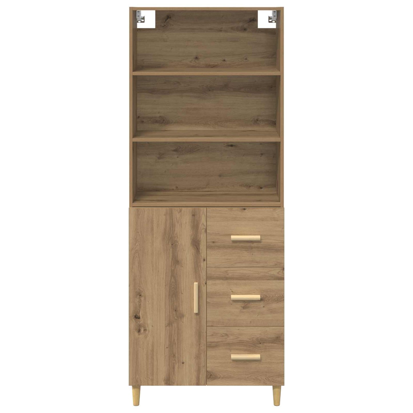 Hoge kast Artisan Eiken 69,5 x 32,5 x 180 cm Bewerkt hout is nu te koop bij PeponiXL, paradijselijk wonen!