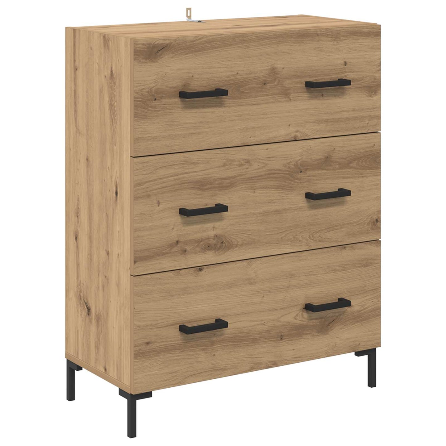 Highboard Artisan Eiken 69,5 x 34 x 180 cm Bewerkt hout is nu te koop bij PeponiXL, paradijselijk wonen!