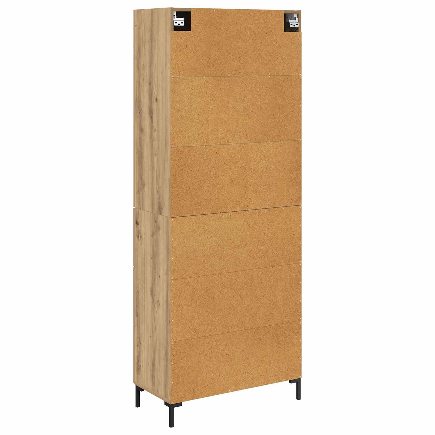 Highboard Artisan Eiken 69,5 x 34 x 180 cm Bewerkt hout is nu te koop bij PeponiXL, paradijselijk wonen!