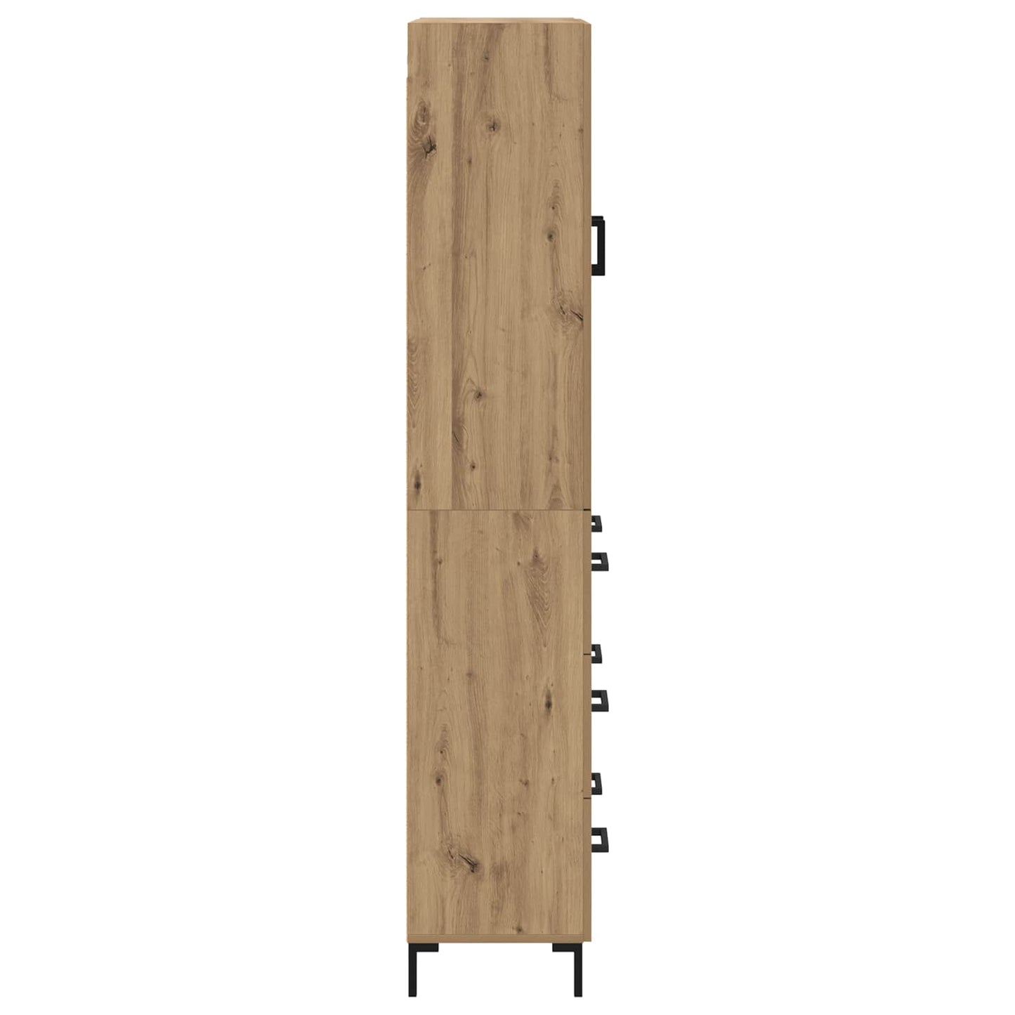 Highboard Artisan Eiken 69,5 x 34 x 180 cm Bewerkt hout is nu te koop bij PeponiXL, paradijselijk wonen!