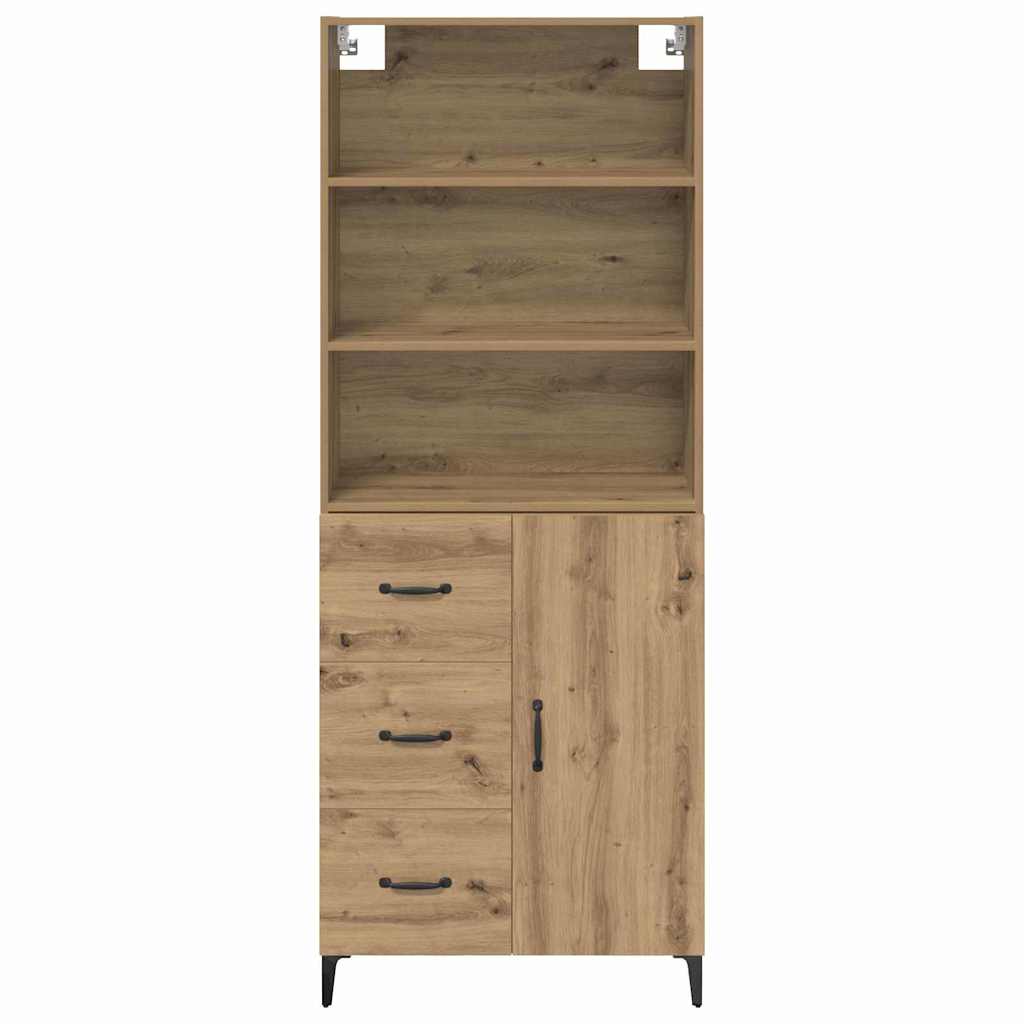 Hoge kast Artisan Eiken 69,5 x 34 x 180 cm Bewerkt hout is nu te koop bij PeponiXL, paradijselijk wonen!