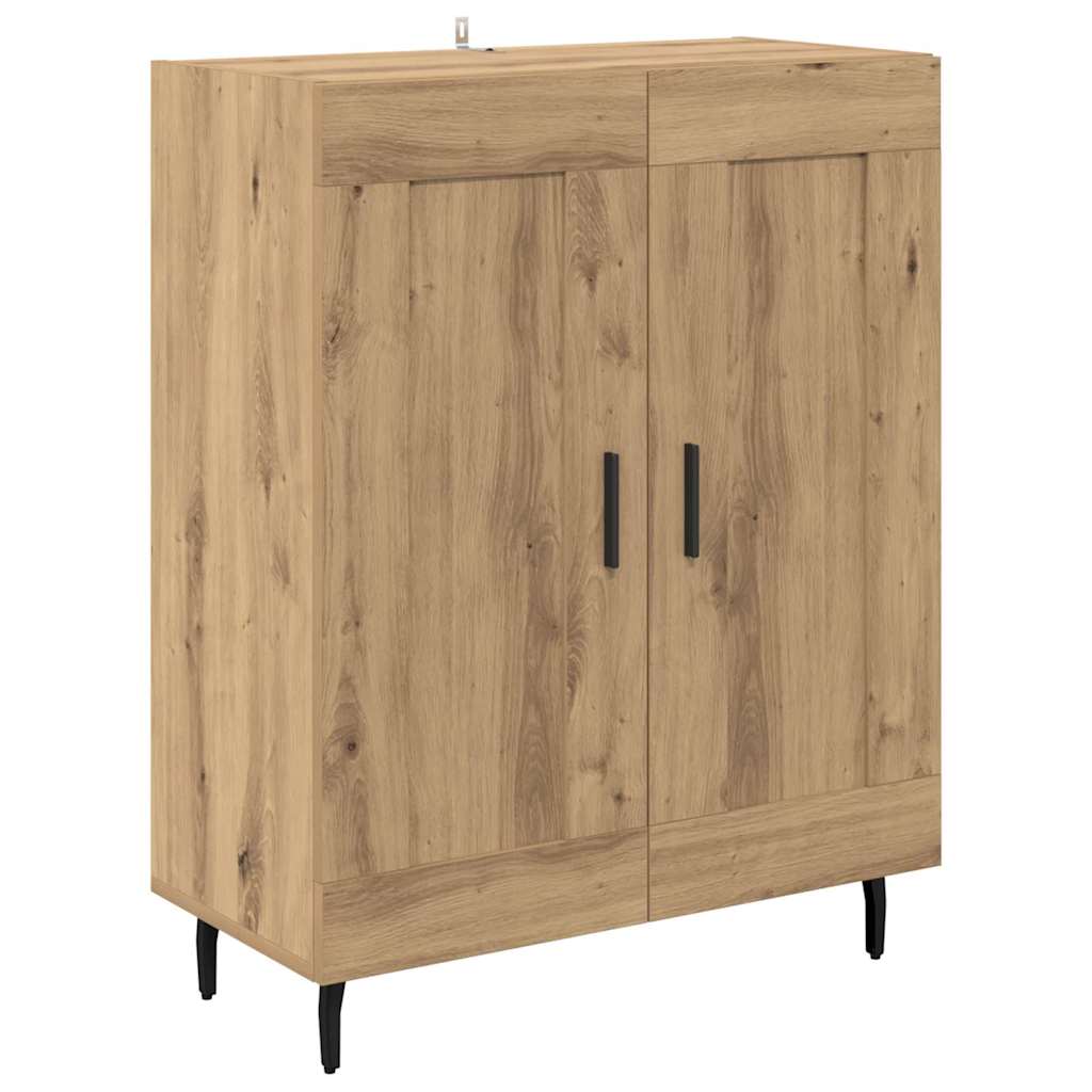 Hoge kast 2 pcs Artisan Eiken 69,5 x 34 x 180 cm Bewerkt hout is nu te koop bij PeponiXL, paradijselijk wonen!