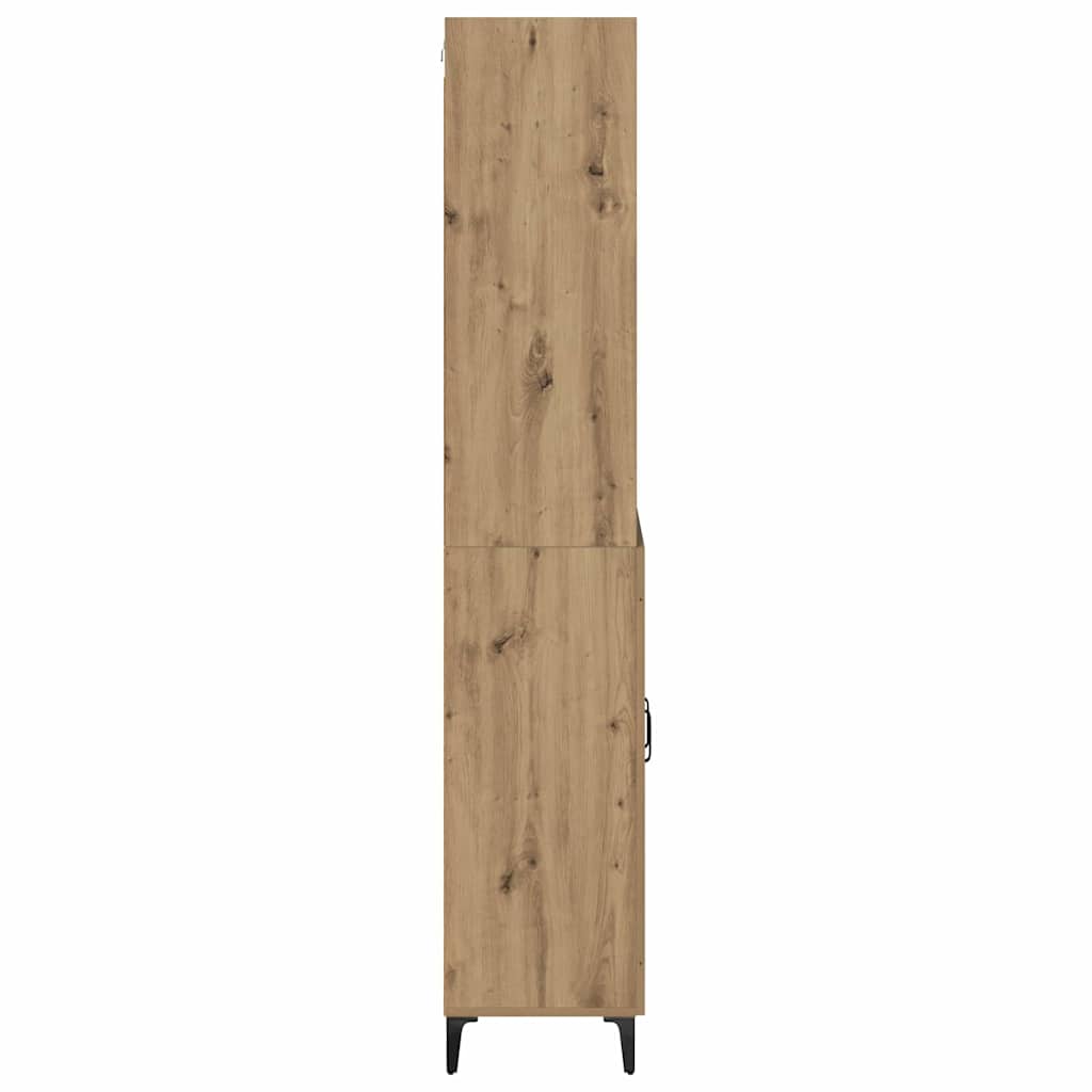 Hoge kast Artisan Eiken 69,5 x 34 x 180 cm Bewerkt hout is nu te koop bij PeponiXL, paradijselijk wonen!