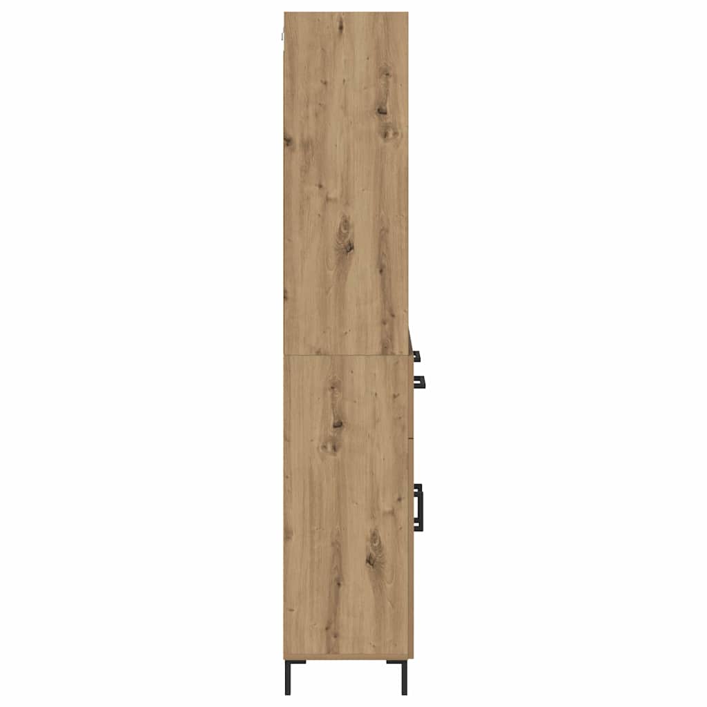 Hoge kast Artisan Eiken 69,5 x 34 x 180 cm Bewerkt hout is nu te koop bij PeponiXL, paradijselijk wonen!