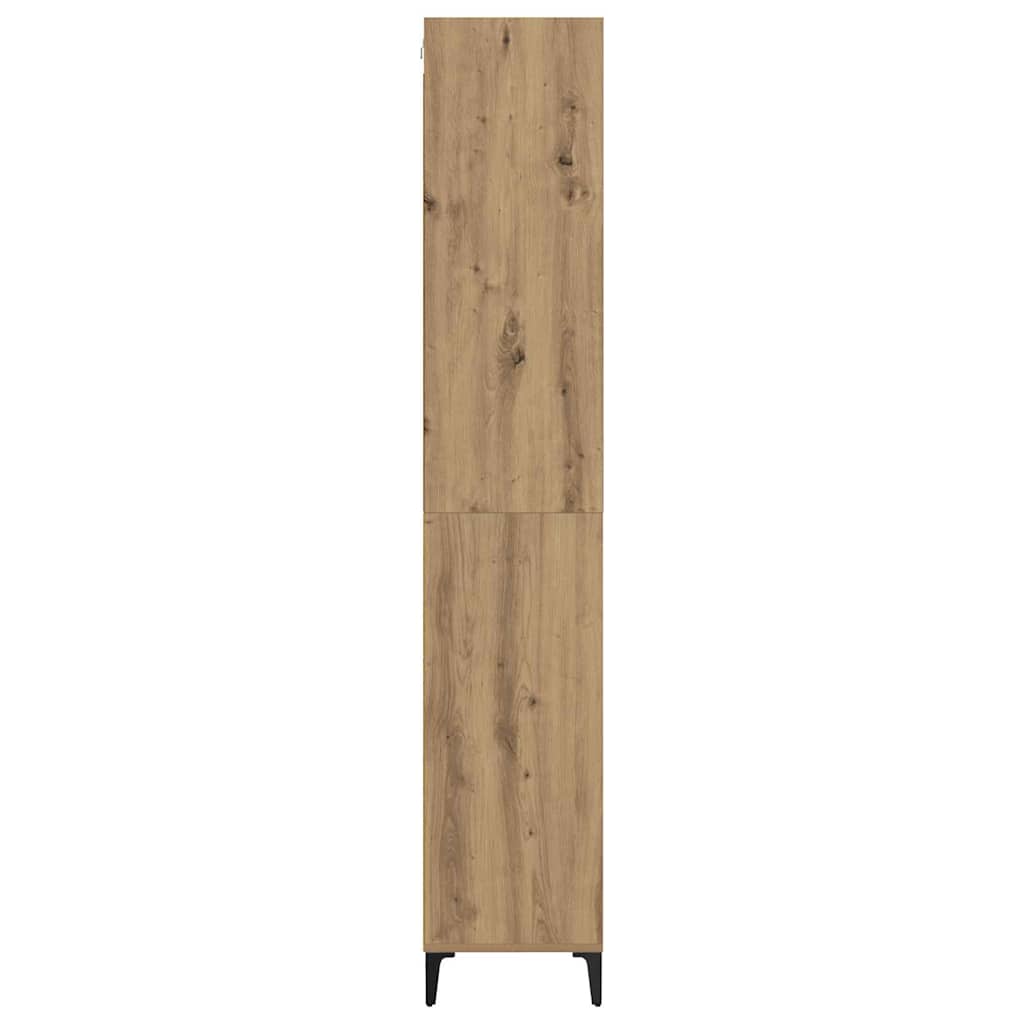 Hoge kast Artisan Eiken 69,5 x 34 x 180 cm Bewerkt hout is nu te koop bij PeponiXL, paradijselijk wonen!