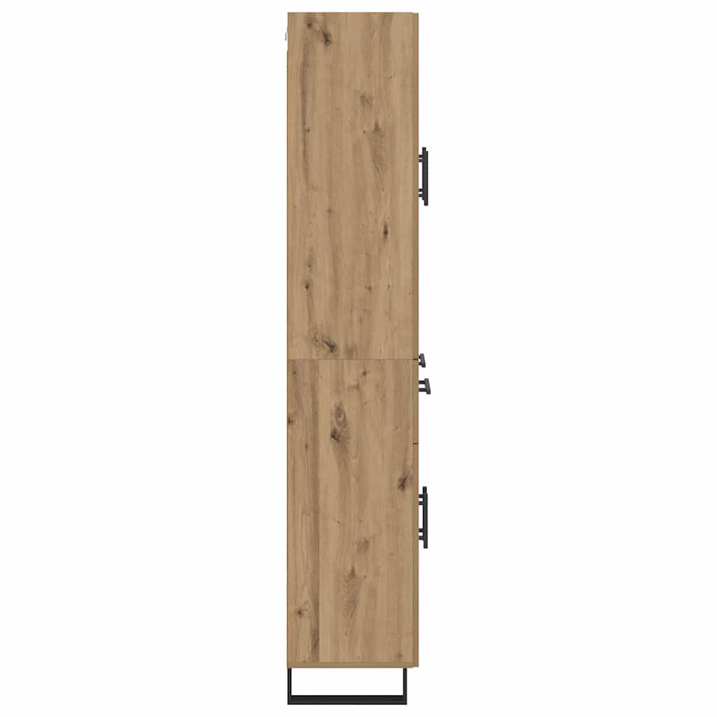 Hoge kast met lade 2 pcs Artisan Eiken 69,5 x 34 x 180 cm is nu te koop bij PeponiXL, paradijselijk wonen!