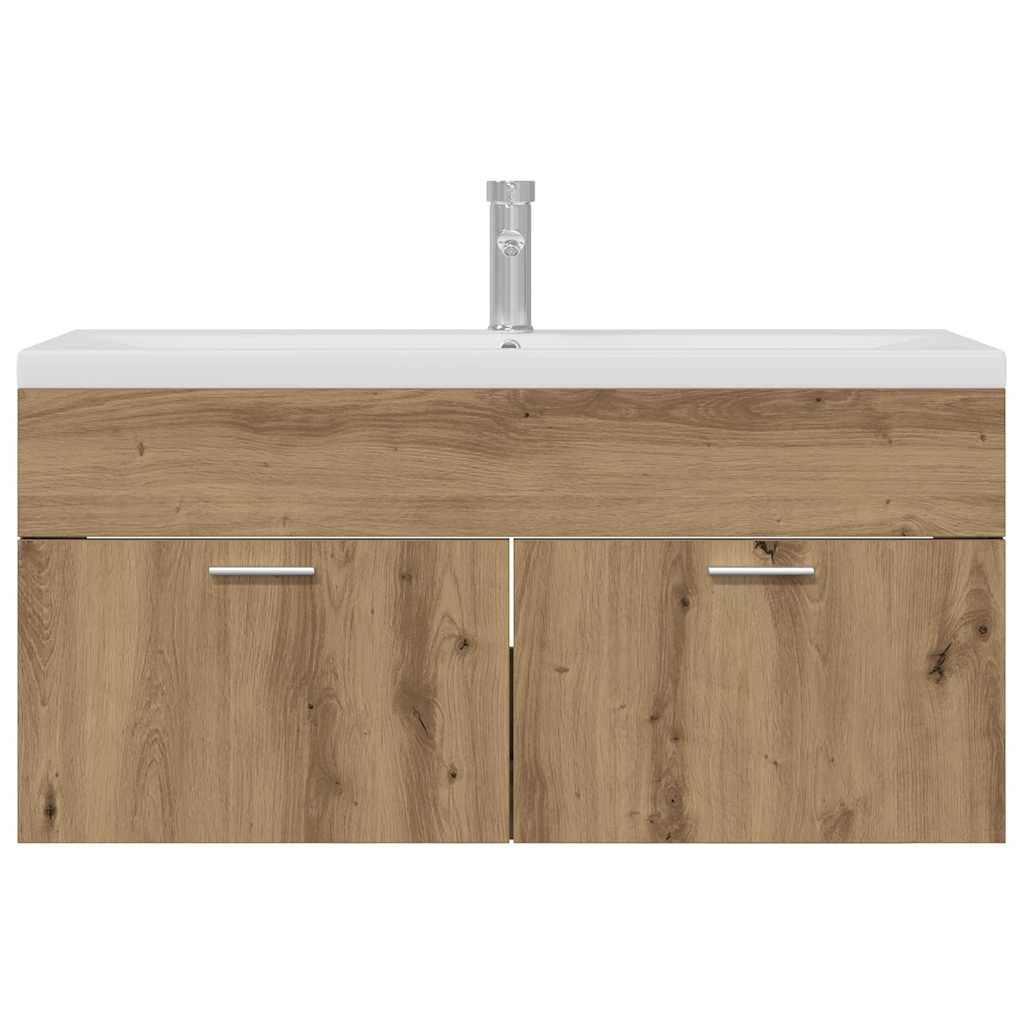 Badkamerkast Artisan Eiken 100 x 38,5 x 46 cm Bewerkt hout is nu te koop bij PeponiXL, paradijselijk wonen!
