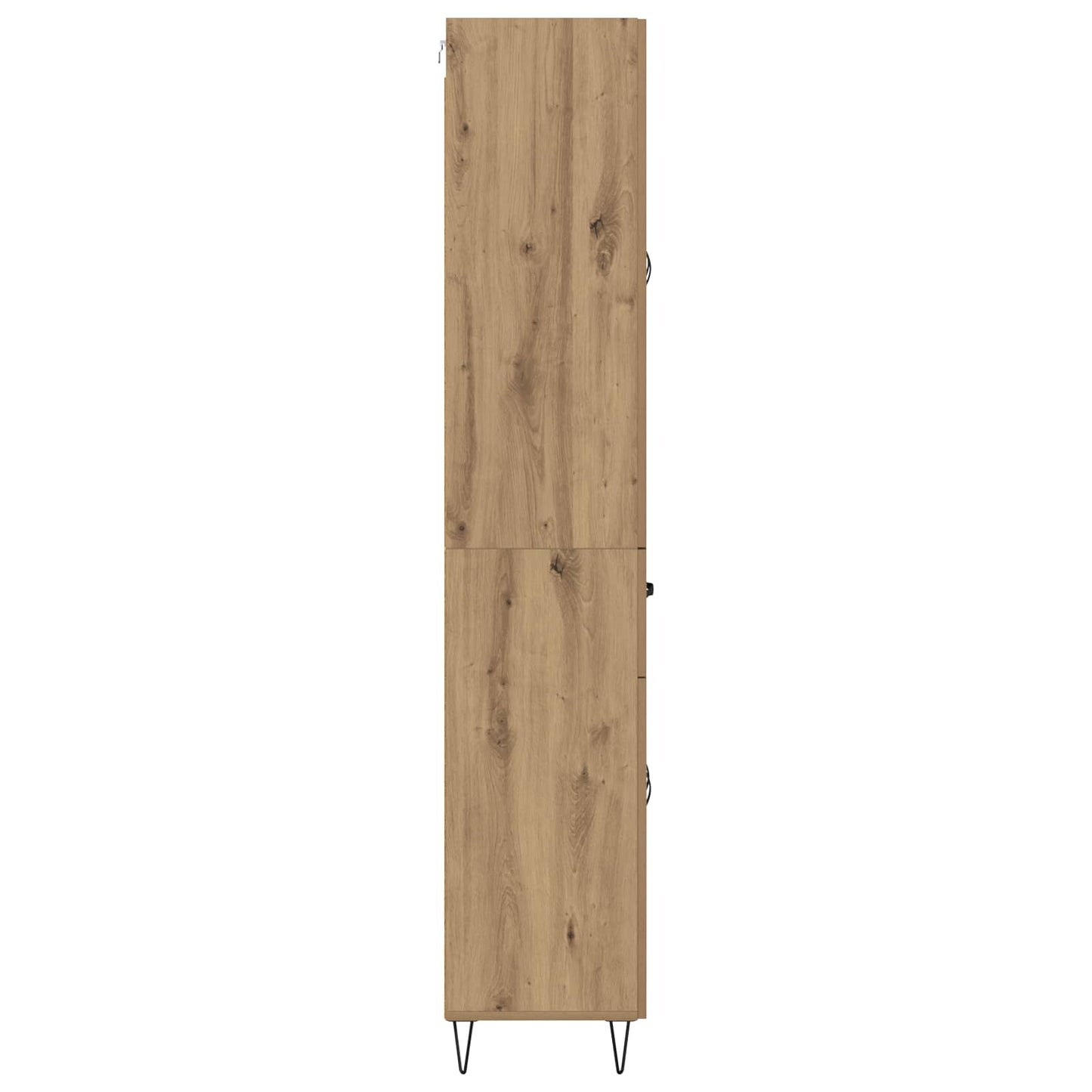 Hoge kast met lade 2 pcs Artisan Eiken Geëngineerd hout en glas is nu te koop bij PeponiXL, paradijselijk wonen!