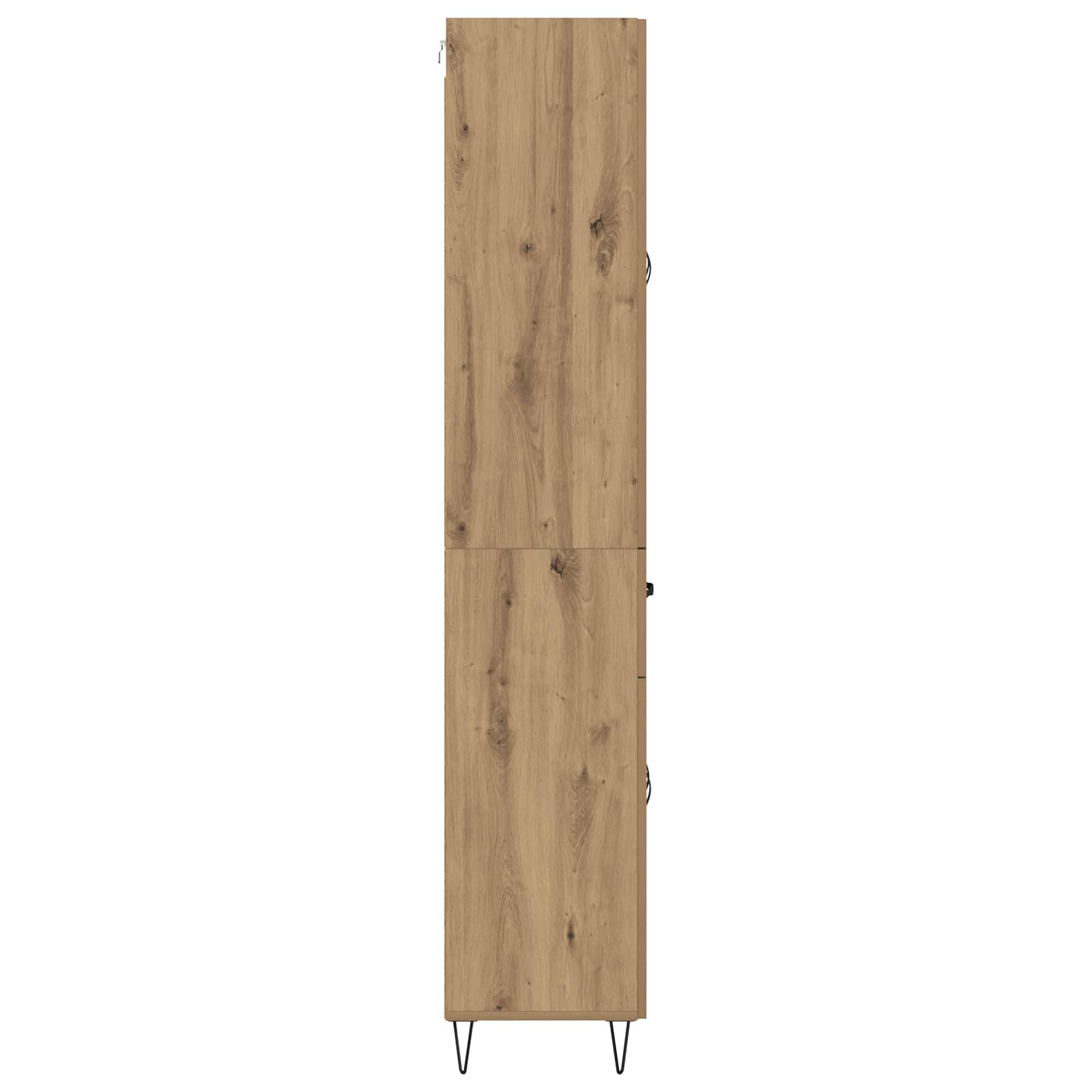 Hoge kast met lade 2 pcs Artisan Eiken Geëngineerd hout en glas is nu te koop bij PeponiXL, paradijselijk wonen!
