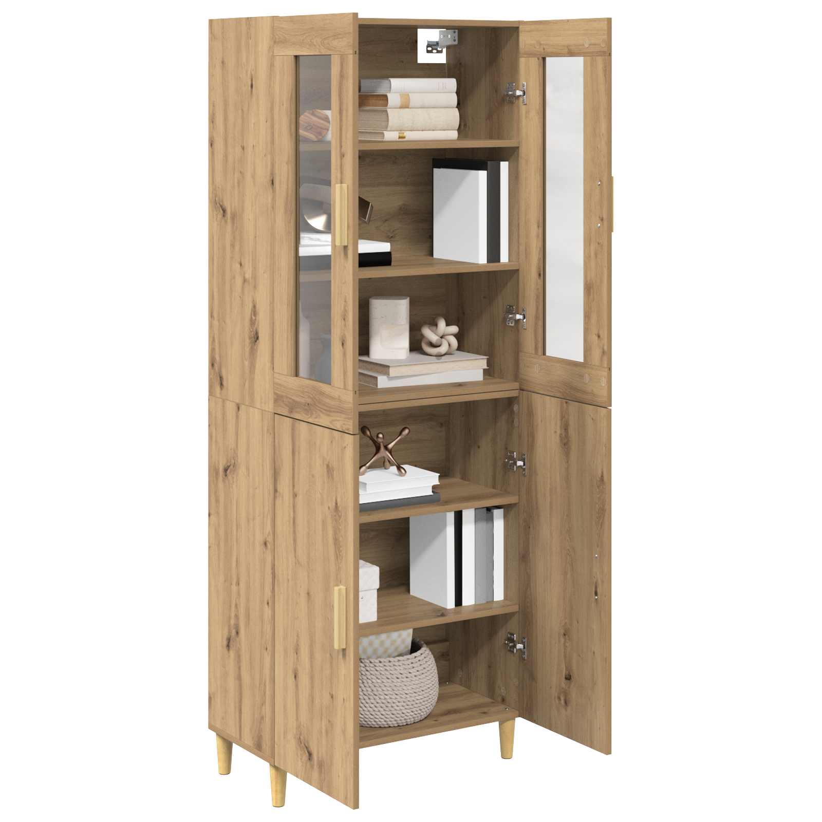 Hoge kast Artisan Eiken 69,5 x 34 x 180 cm is nu te koop bij PeponiXL, paradijselijk wonen!