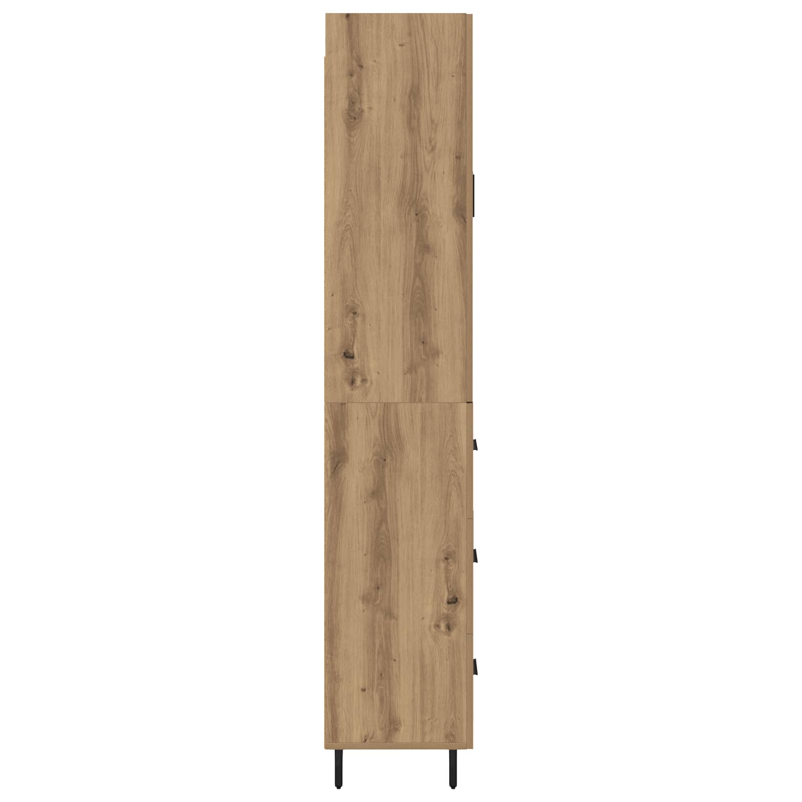 Hoge kast met lade 2 pcs Artisan Eiken Bewerkt hout is nu te koop bij PeponiXL, paradijselijk wonen!