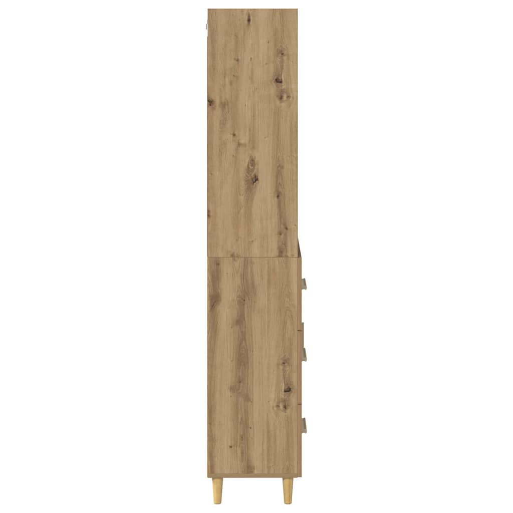 Hoge kast Artisan Eiken 69,5 x 34 x 180 cm Bewerkt hout is nu te koop bij PeponiXL, paradijselijk wonen!