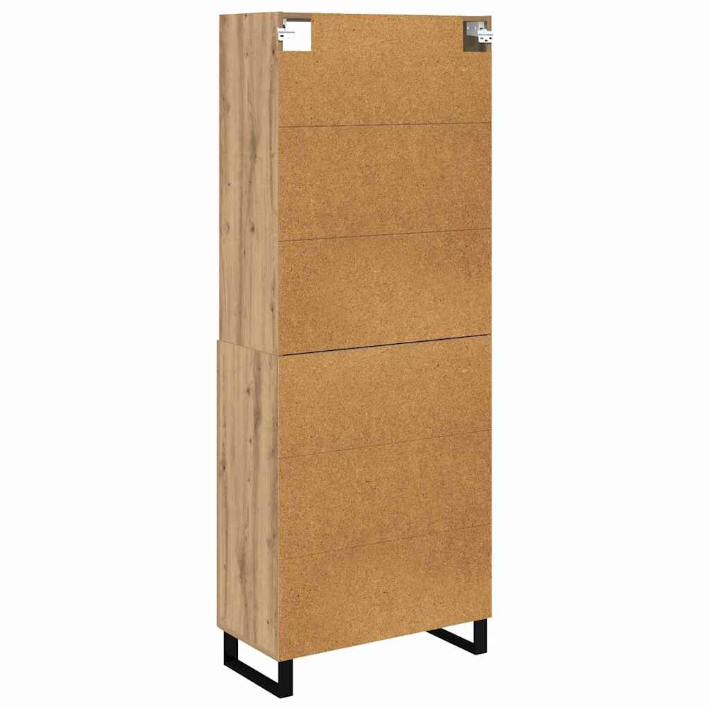 Hoge kast 2 pcs Artisan Eiken Bewerkt hout is nu te koop bij PeponiXL, paradijselijk wonen!