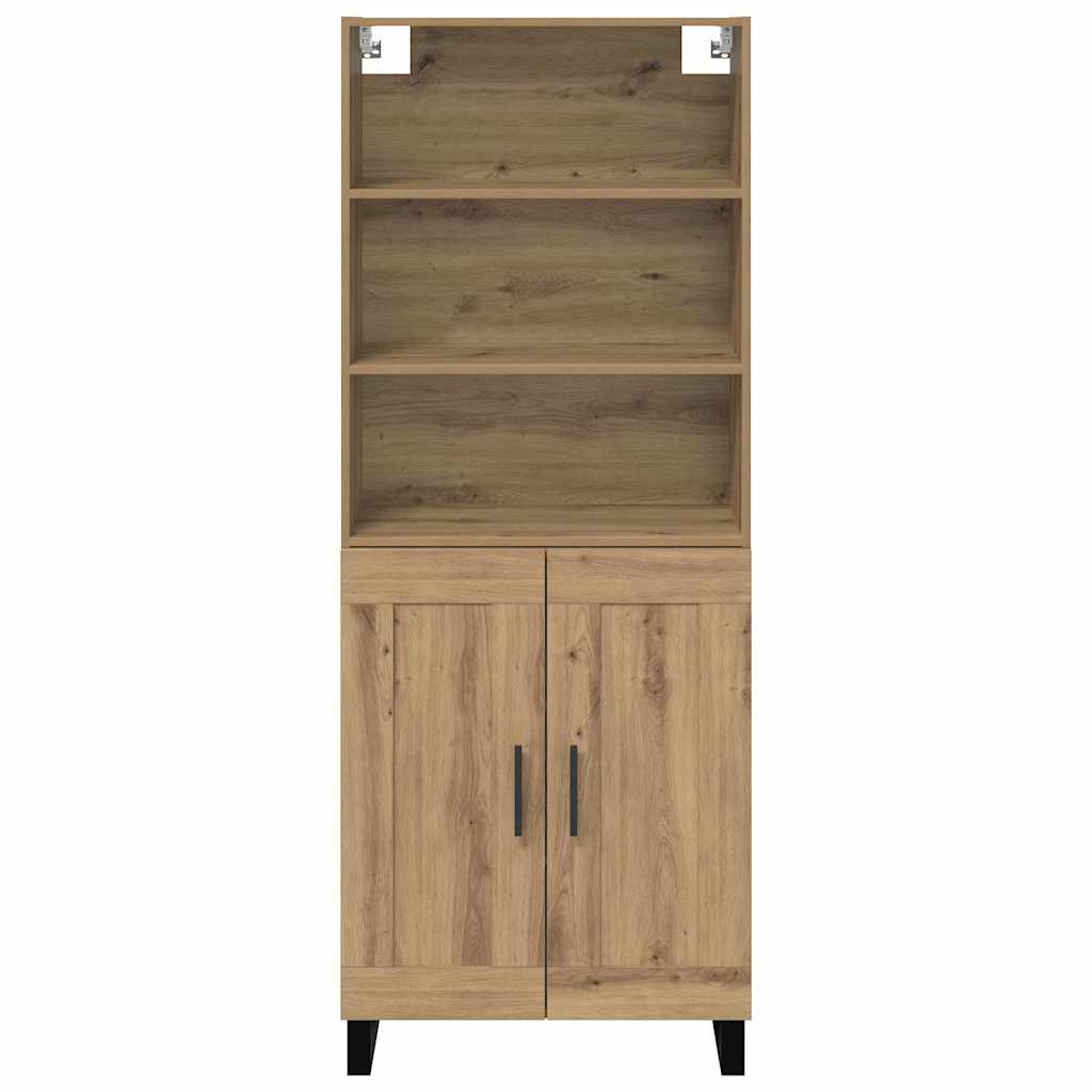 Hoge kast 2 pcs Artisan Eiken Bewerkt hout is nu te koop bij PeponiXL, paradijselijk wonen!