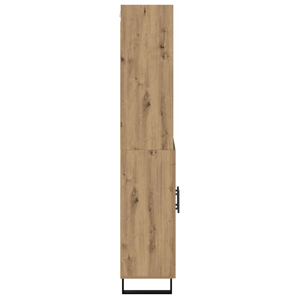 Hoge kast 2 pcs Artisan Eiken Bewerkt hout is nu te koop bij PeponiXL, paradijselijk wonen!