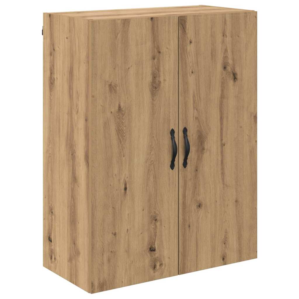 Hoge kast met lade 2 pcs Artisan Eiken Geëngineerd hout en glas is nu te koop bij PeponiXL, paradijselijk wonen!