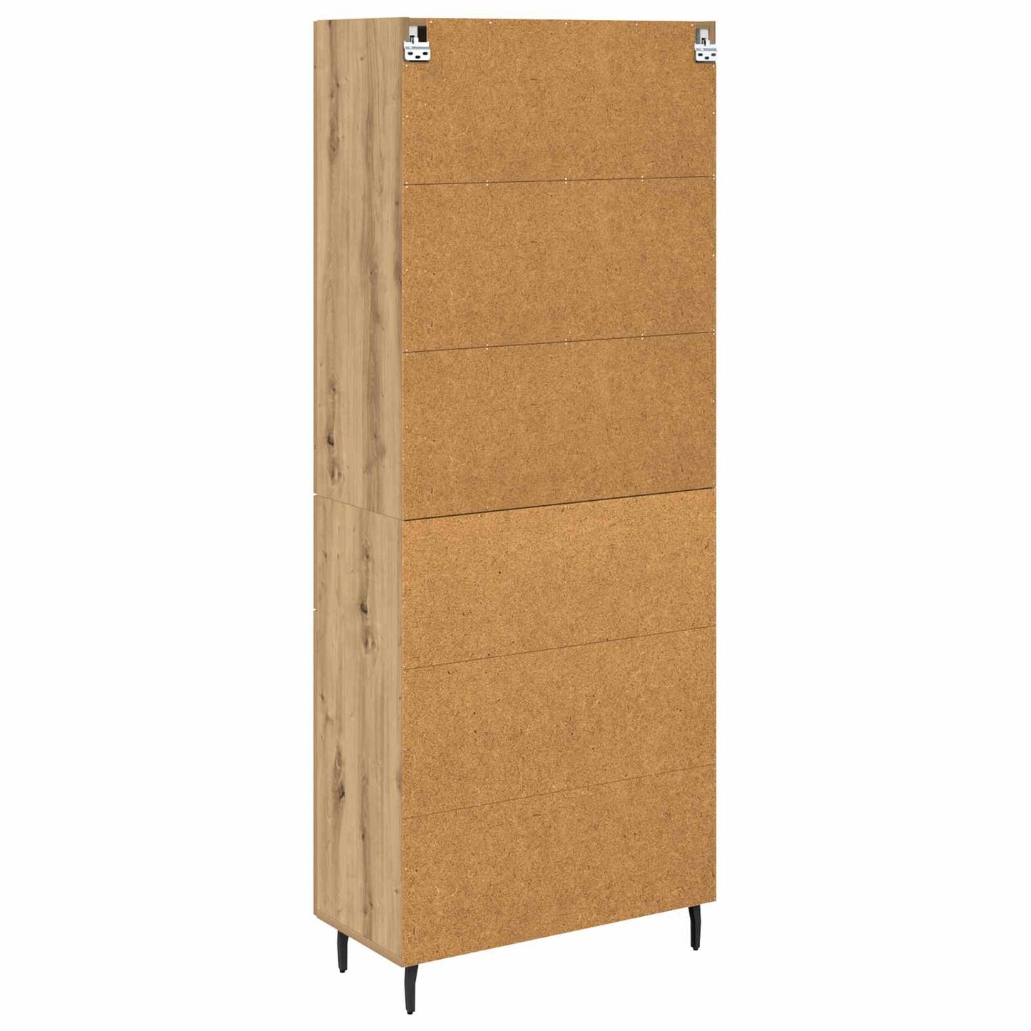 Hoge kast met lade 2 pcs Artisan Eiken Bewerkt hout is nu te koop bij PeponiXL, paradijselijk wonen!