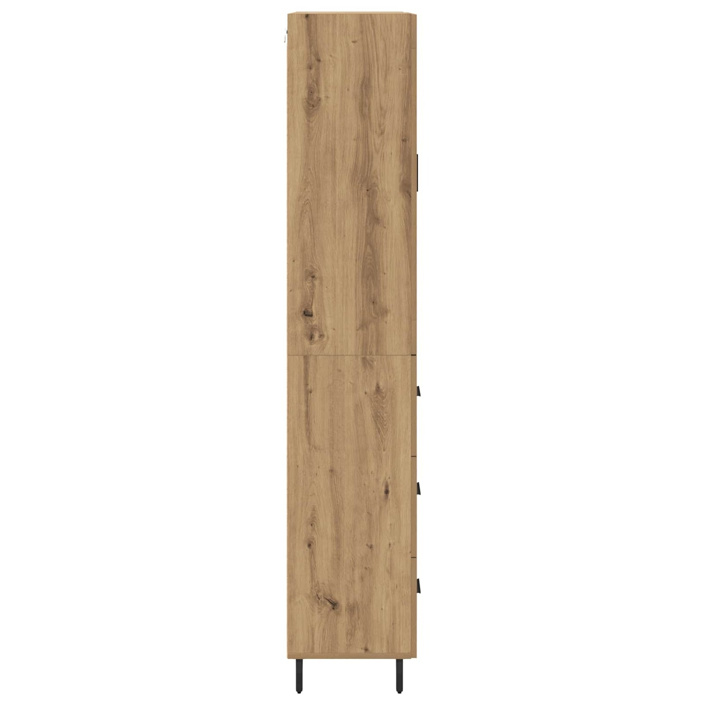 Hoge kast met lade 2 pcs Artisan Eiken Bewerkt hout is nu te koop bij PeponiXL, paradijselijk wonen!