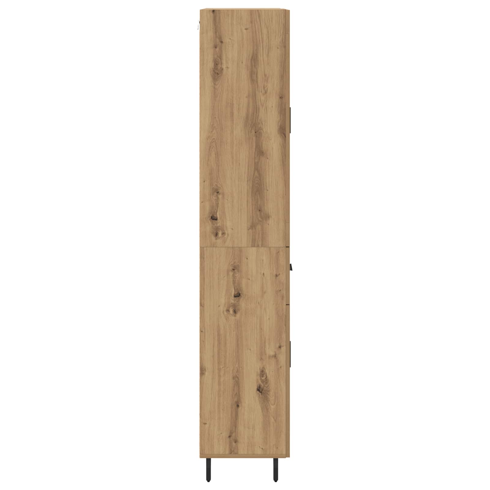 Hoge kast met lade 2 pcs Artisan Eiken Bewerkt hout is nu te koop bij PeponiXL, paradijselijk wonen!
