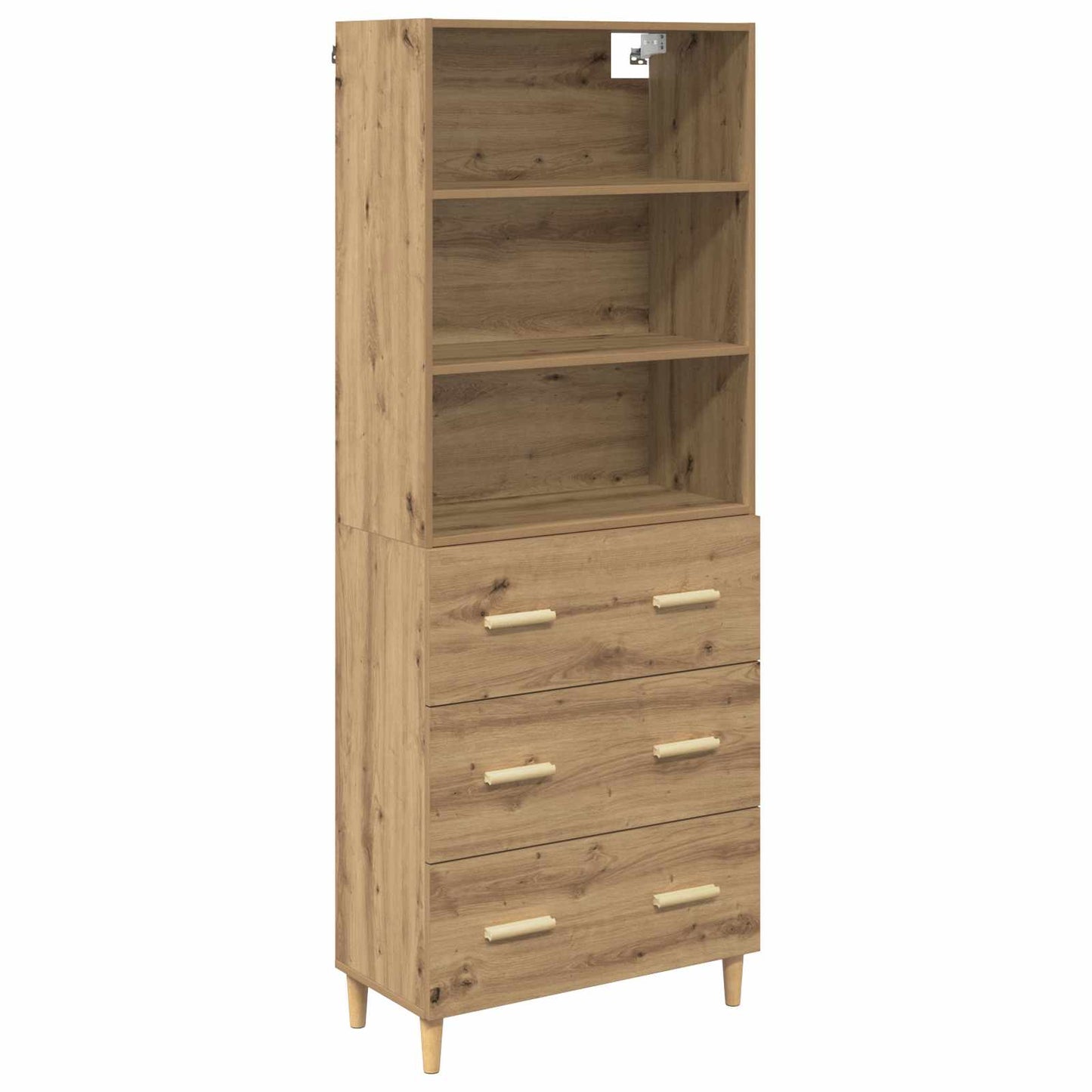 Hoge kast Artisan Eiken 69,5 x 32,5 x 180 cm Bewerkt hout is nu te koop bij PeponiXL, paradijselijk wonen!