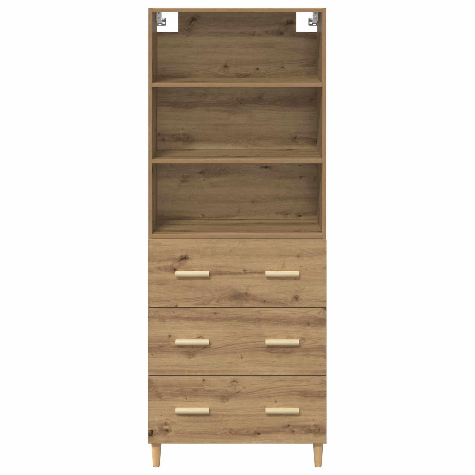 Hoge kast Artisan Eiken 69,5 x 32,5 x 180 cm Bewerkt hout is nu te koop bij PeponiXL, paradijselijk wonen!