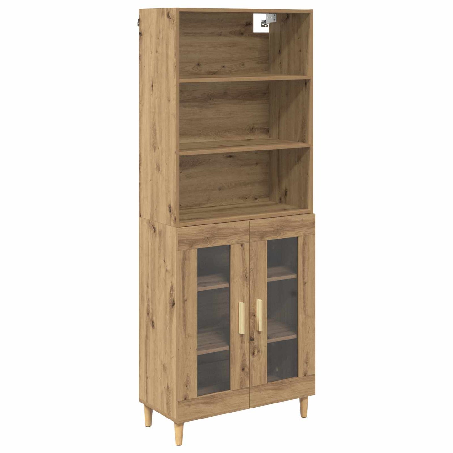 Hoge kast Artisan Eiken 69,5 x 32,5 x 180 cm Bewerkt hout is nu te koop bij PeponiXL, paradijselijk wonen!