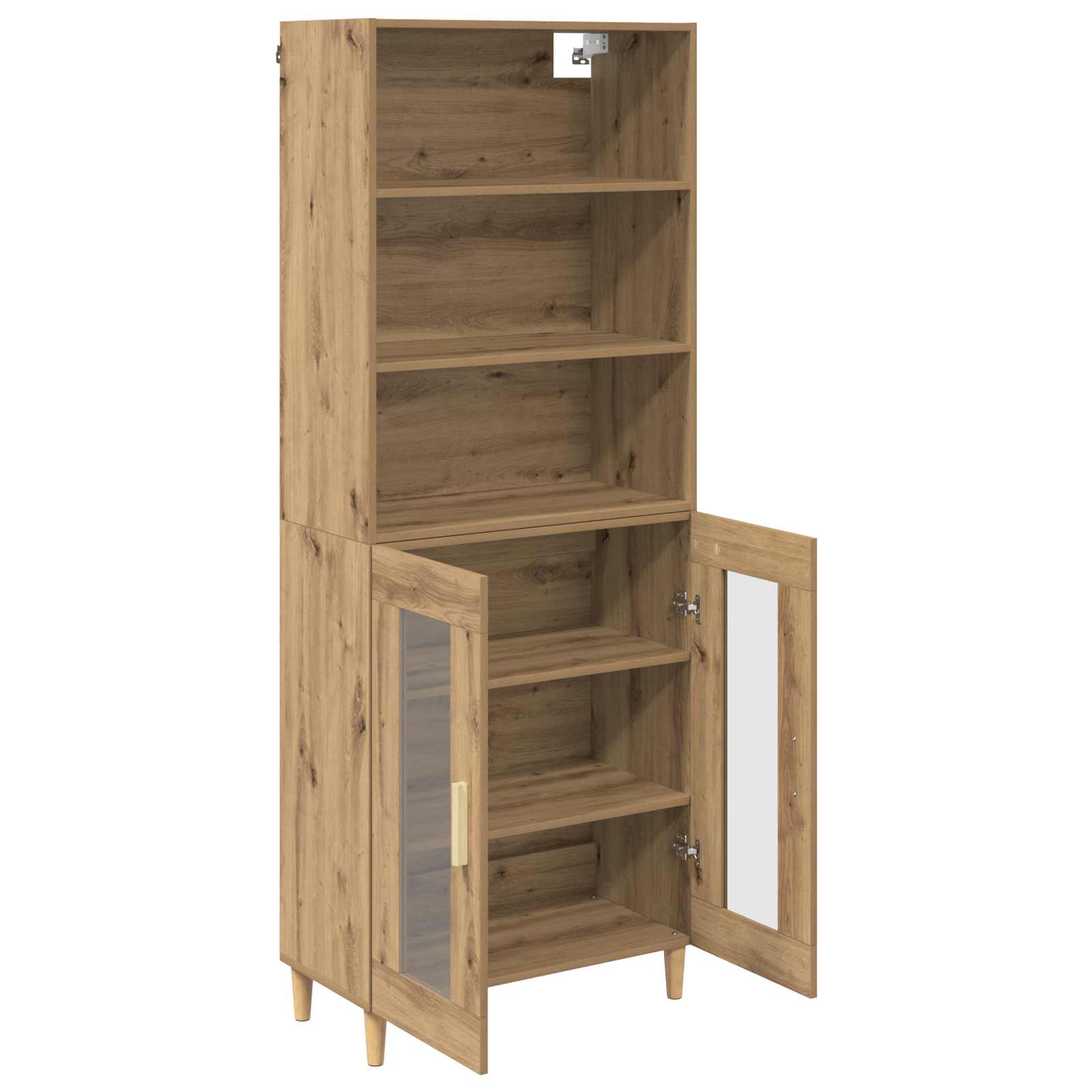 Hoge kast Artisan Eiken 69,5 x 32,5 x 180 cm Bewerkt hout is nu te koop bij PeponiXL, paradijselijk wonen!