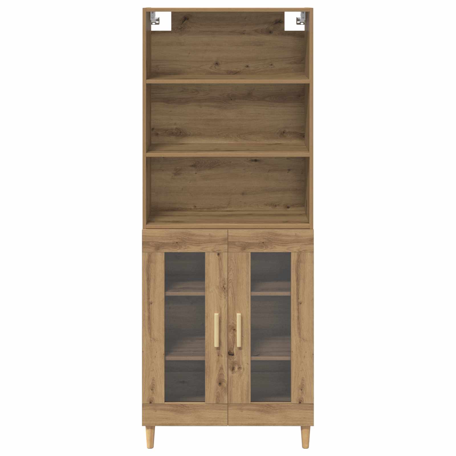Hoge kast Artisan Eiken 69,5 x 32,5 x 180 cm Bewerkt hout is nu te koop bij PeponiXL, paradijselijk wonen!
