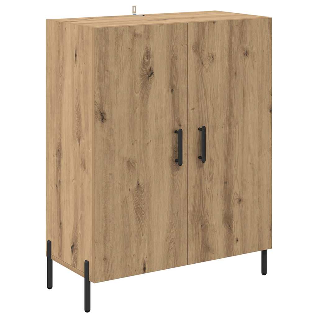 Highboard Artisan Eiken 69,5 x 34 x 180 cm Bewerkt hout is nu te koop bij PeponiXL, paradijselijk wonen!