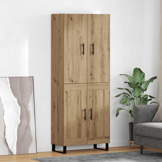 Hoge kast 2 pcs Artisan Eiken 69,5 x 34 x 180 cm is nu te koop bij PeponiXL, paradijselijk wonen!